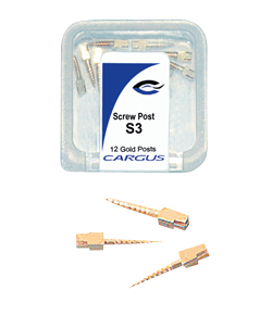 Cargus Screw Posts Gold Plated