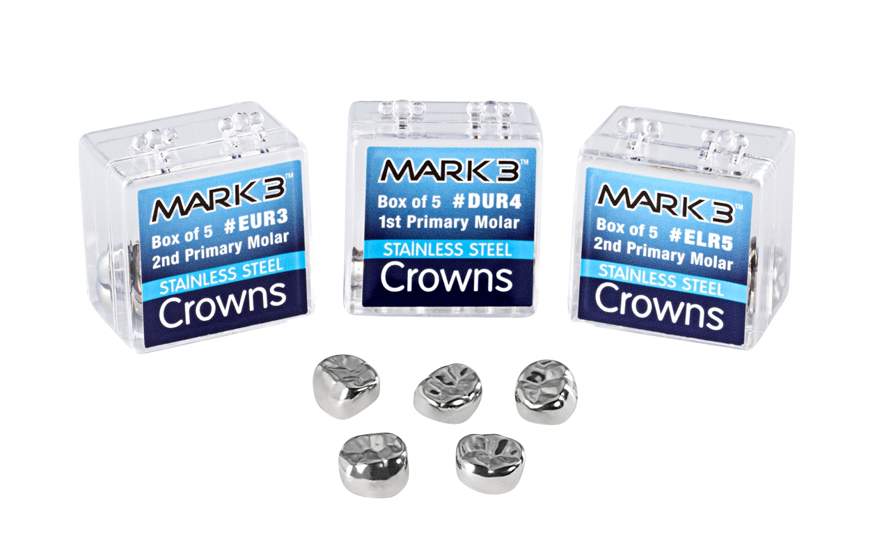 MARK3 Primary Molar Stainless Steel Pedo Crowns