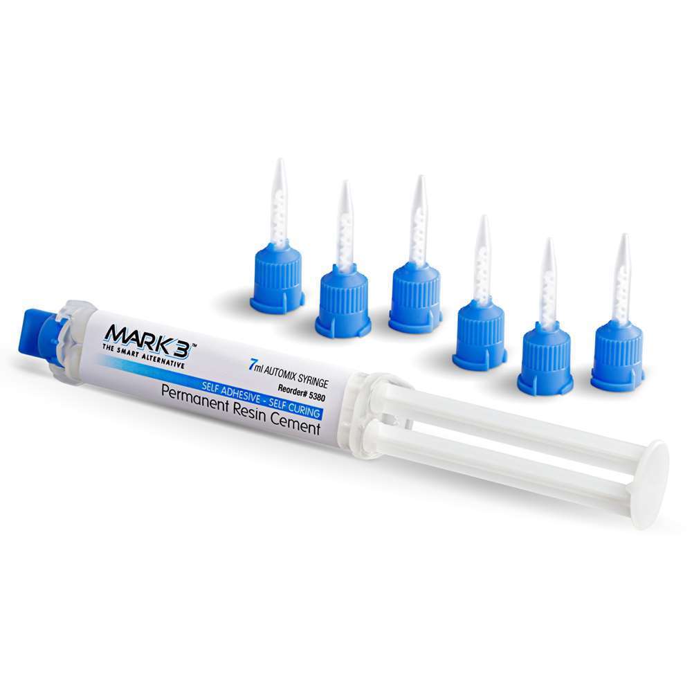 MARK3 Permanent Resin Cement Self Adhesive 7ml Automix Syringe