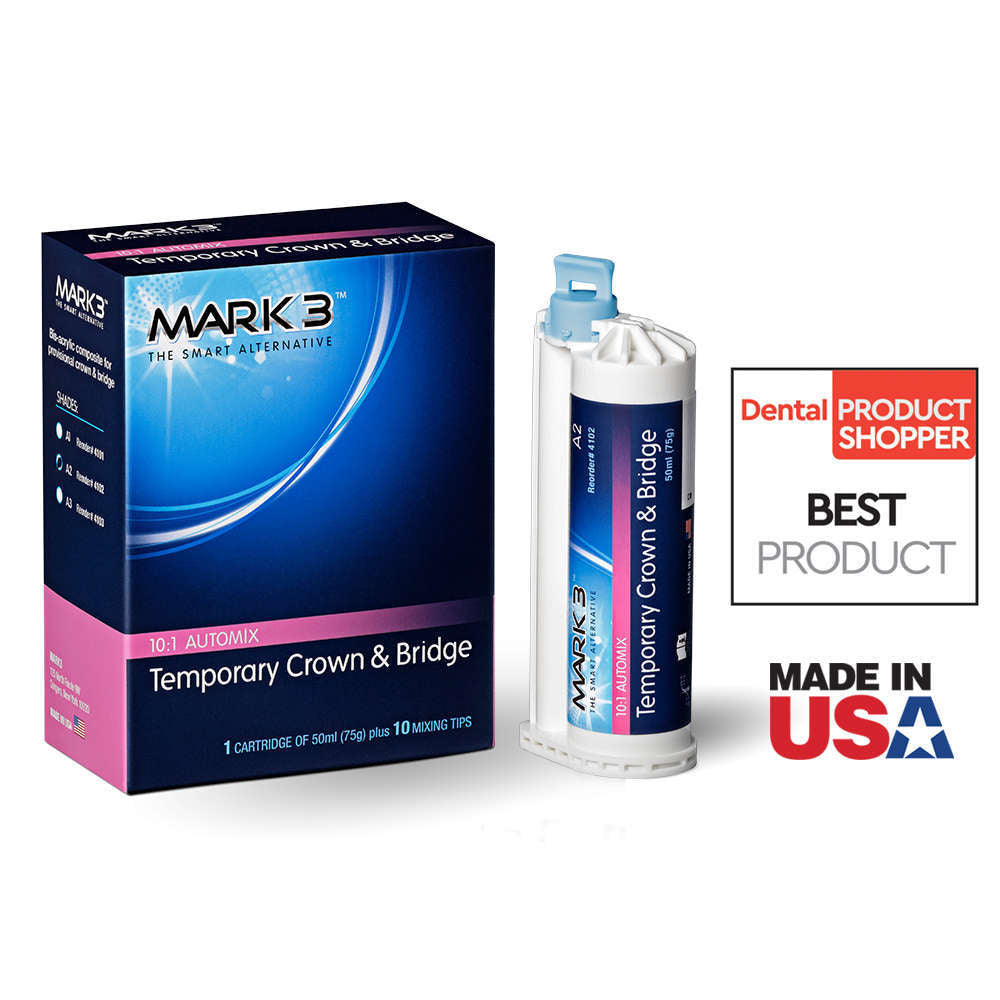 MARK3 Temporary Crown and Bridge Material 50ml 10:1 Cartridge