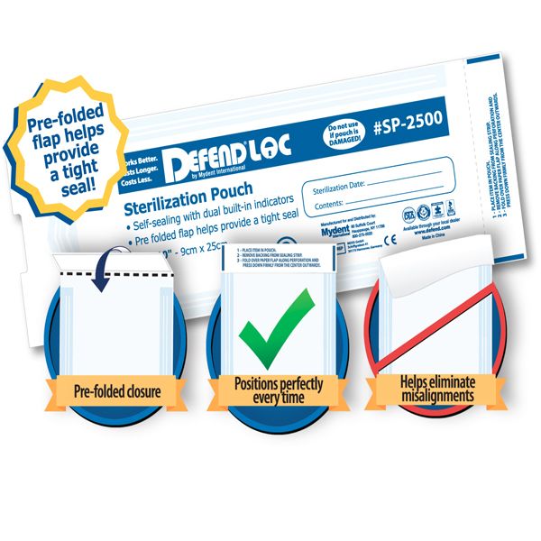 Defend Pre-folded Sterilization Pouches