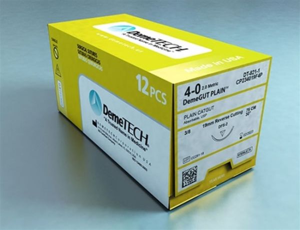 DemeTech Plain Reverse Cutting Beige Sutures