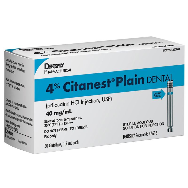 Dentsply Sirona 4% Citanest Plain Dental