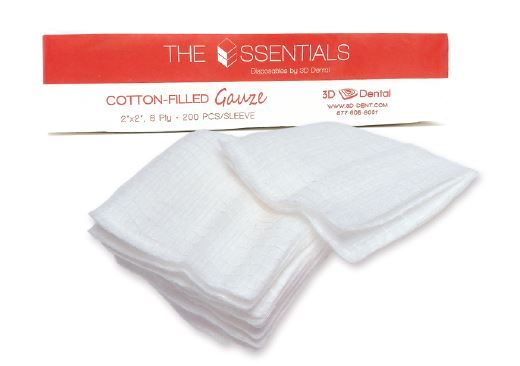 3D Dental Cotton Filled Sponges