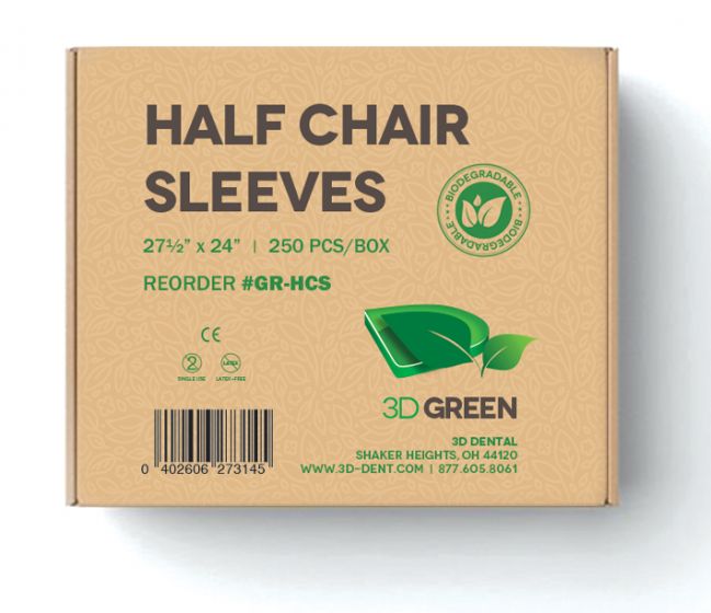 3D Dental Biodegradable Half Chairs Sleeves