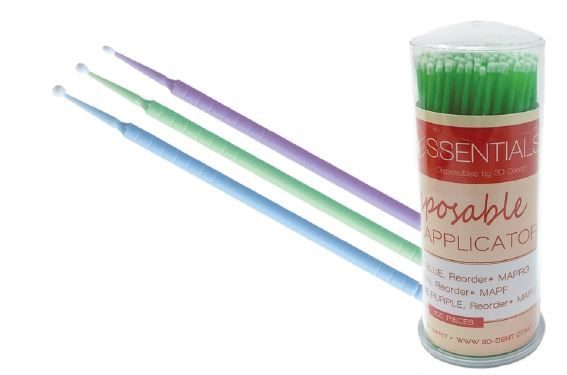 3D Dental Micro-Brush Applicators