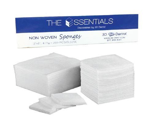 3D Dental Non-Woven Sponges