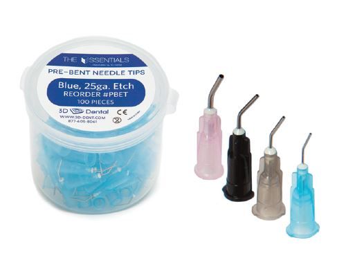 3D Dental Disposable Pre-Bent Needle Tips