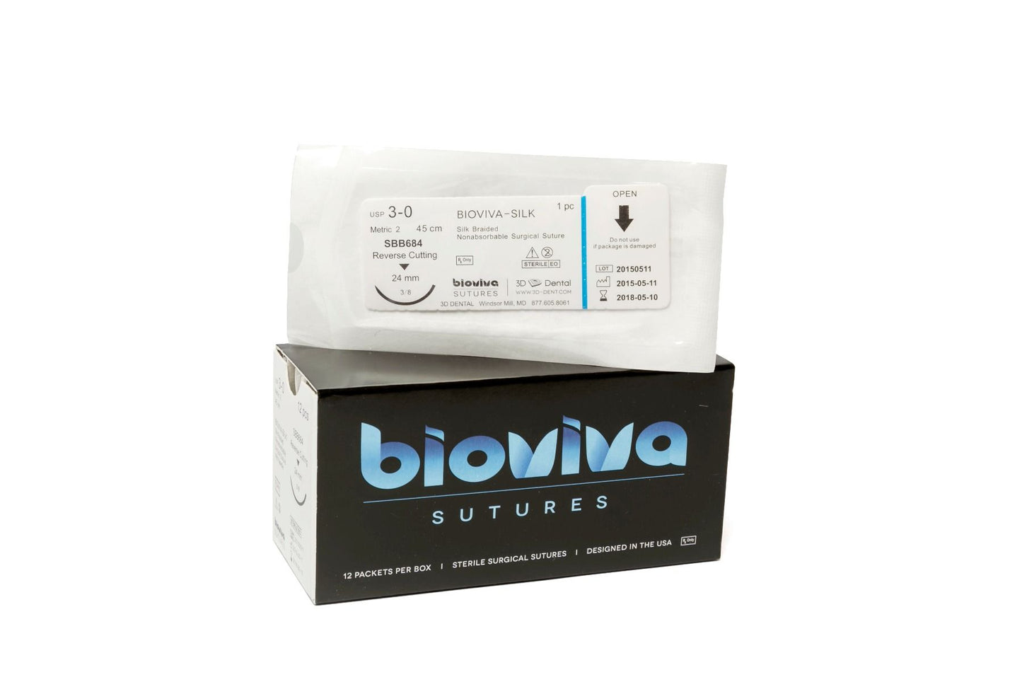 3D Dental Bioviva Chromic Gut Sutures