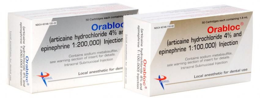 Orabloc (Articaine Hydrochloride and Epinephrine Injection - 1.8mL)