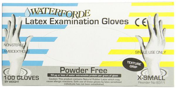 Emerald Waterforde Latex Exam Gloves (Powder-free)