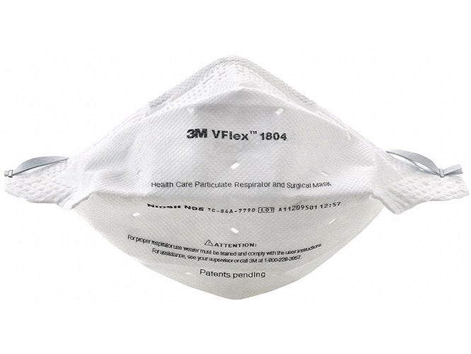 3M VFlex Healthcare Particulate Respirator and Surgical Mask 1804, N95