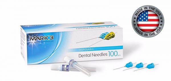 MARK3 Disposable Plastic Dental Needles (30G Short)