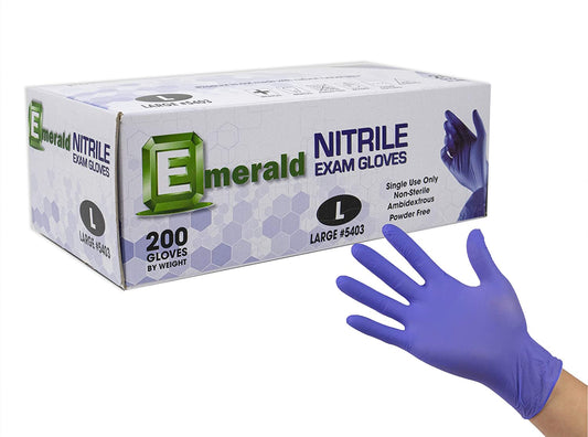 Emerald Nitrile Exam Gloves (Powder-free)
