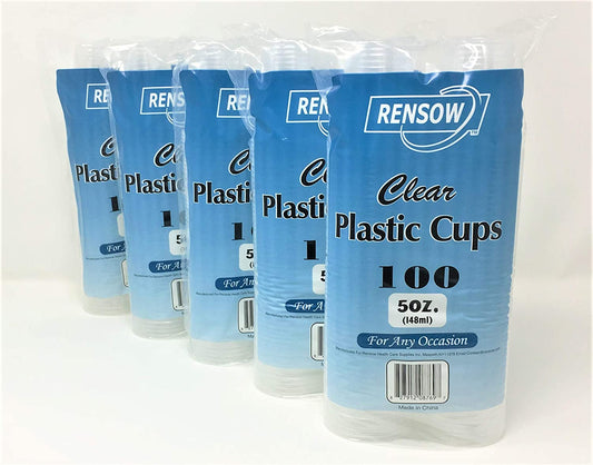 Rensow Disposable Plastic Cups (5oz.)