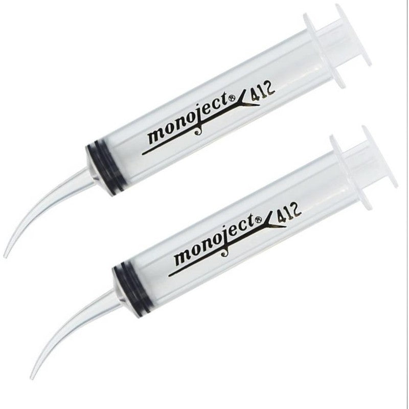 Monoject Irrigation Syringe #412 (12cc with Curved Tip)