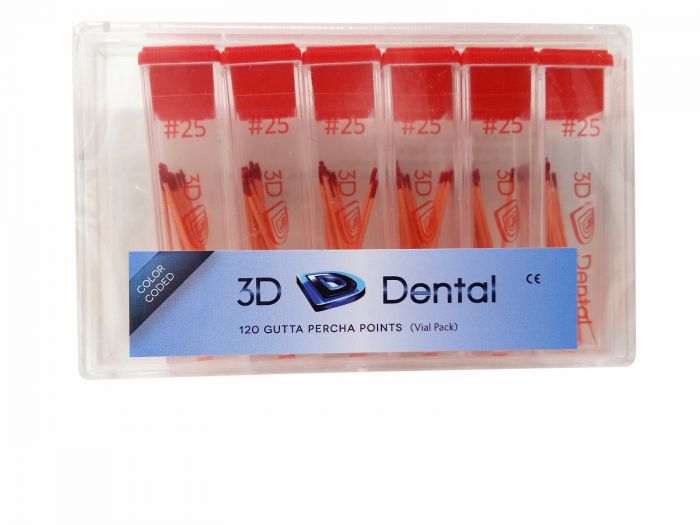 3D Dental Gutta Percha Points - Vial Pack