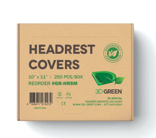 3D Dental Biodegradable Headrest covers
